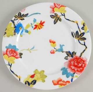 Spode Isabella Salad Plate, Fine China Dinnerware   Arena,Floral,Rim,Smooth,No T