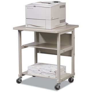 Balt Grey Heavy duty Mobile 3 shelf Laser Printer Stand