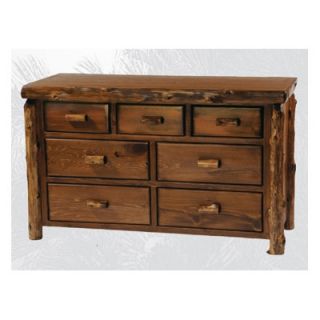 Fireside Lodge Traditional Cedar Log 7 Drawer Dresser 12050 Finish: Vintage w