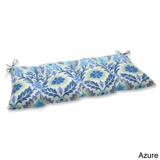 Pillow Perfect Santa Maria Outdoor Loveseat Cushion (100 percent Spun PolyesterFill material 100 percent Polyester FiberSuitable for indoor/outdoor use Collection Santa MariaColor Options Azure, Mimosa, Mint Julep, MoonstoneClosure Sewn seam closureUV