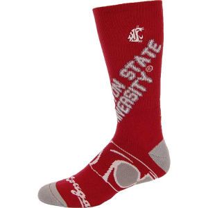 Washington State Cougars For Bare Feet State Outline Crew Sock