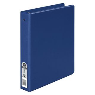 Wilson Jones Dark Blue Basic Vinyl Round ring Binder (pack Of 12) (Dark BlueMaterials: Metal/ plastic/ vinylDimensions: 10.4 inches wide x 11.6 inches long x 2 inches deepProduct capacity: 1.5 inchesPaper capacity: 280 sheets )