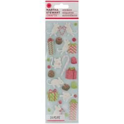 Martha Stewart Christmas Stickers : Peppermint Winter Mouse