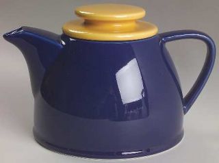 Nancy Calhoun Fusions Sapphire Teapot & Lid, Fine China Dinnerware   Dark Blue B
