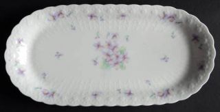 Mikasa Blue Violets Butter Tray, Fine China Dinnerware   Bone China, Violets, Sc