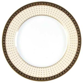Christian Dior Dolce Vita Salad Plate, Fine China Dinnerware   Black Band With 