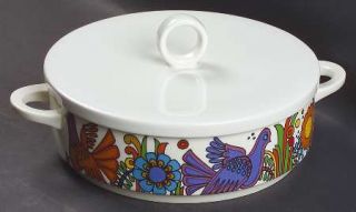 Villeroy & Boch Acapulco (Older, Milano Shape) 1 Qt Round Covered Casserole, Fin