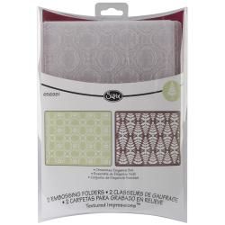 Sizzix Christmas Elegance Textured Impressions Embossing Folders (pack Of 2)