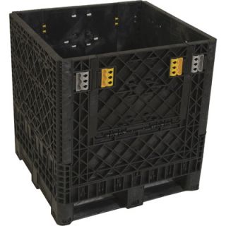 Triple Diamond Plastics Heavy Duty Collapsible Bulk Storage Container   32in.L