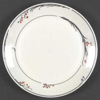 Royal Doulton Greenwich Dinner Plate, Fine China Dinnerware   Blue Lines W/ Rust