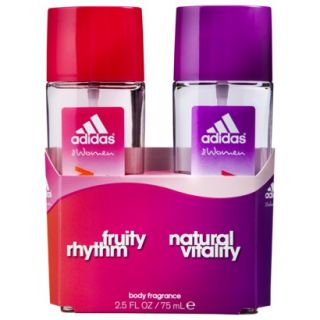 Womens Fruity Rhythm and Natural Vitality by Adidas Gift Set   2 pc