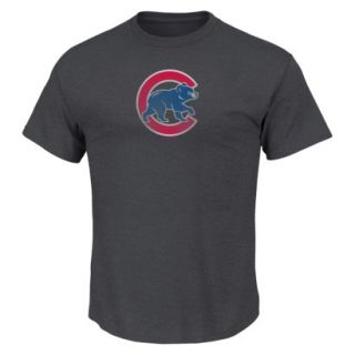 MLB Mens Chicago Cubs Crew Neck T Shirt   Grey (L)