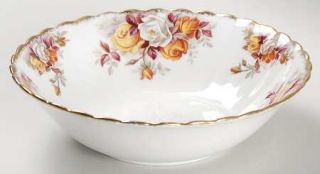 Royal Albert Lenora Coupe Cereal Bowl, Fine China Dinnerware   Montrose Shape,Ye