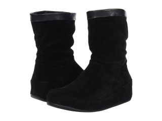FitFlop Crush Boot Womens Pull on Boots (Black)