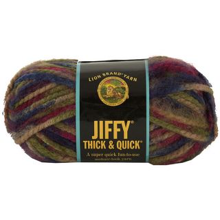 Lion Brand Jiffy Thick and Quick 5 oz Berkshires Yarn (BerkshiresKnit gauge: 8 stitches=4 inches (10 cm), with size 17 needles100 percent acrylicHand washMade in TurkeyThis yarn is dye lotted. We recommend that you order enough to complete your project, a