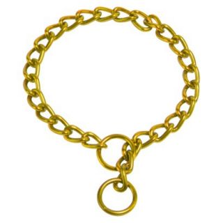 Platinum Pets Coated Chain Training Collar   Gold (24 x 4mm)