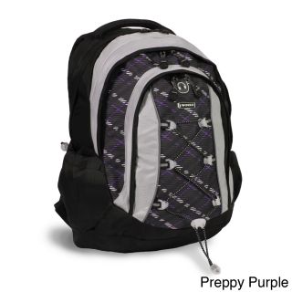 J World Jarvis Laptop Backpack (Preppy green, preppy purpleDimensions: 18 inches high x 13 inches wide x 8 inches deepWeight: 3 poundsHandle: One (1) top handleAdjustable strap measurements: 20 inches longCompartments: Organized front pocket with pencil h