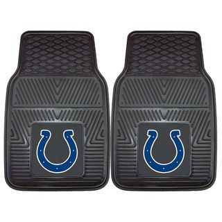Fanmats Indianapolis Colts 2 piece Vinyl Car Mats (100 percent vinylDimensions: 27 inches high x 18 inches wideType of car: Universal)