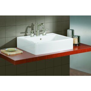 Cheviot 1230 19 WH 1 Nuovella Vessel Sink with Single Hole Faucet Drilling