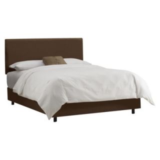 Skyline Twin Bed Arcadia Nailbutton Bed   Chocolate