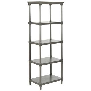 Safavieh Odessa Grey Bookcase (GreyMaterials: Pine, MDF, wood veneerFinish: GreyDimensions: 66.75 inches high x 23.5 inches wide x 15.75 inches deepThis product will ship to you in 1 box.Assembly required )