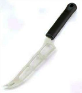 Browne Foodservice Stainless Steel Cheese Knife, Black Handle