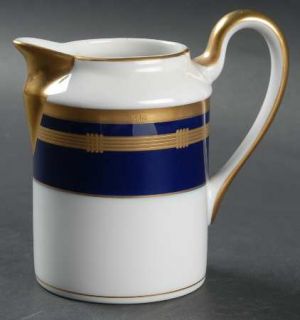 Christian Dior Gaudron Lapis Blue Creamer, Fine China Dinnerware   Gold Lines On