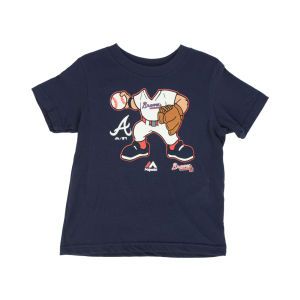 Atlanta Braves Majestic MLB Toddler Pint Sized Pitcher T Shirt