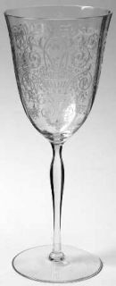 Fostoria Verona Clear Water Goblet   Stem #890, Etch #281,Clear