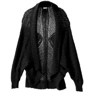 Mossimo Supply Co. Juniors Plus Size Open Sweater   Black 2