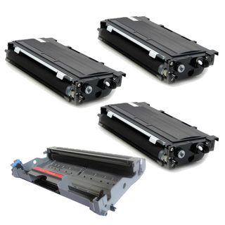 Brother Tn350 Compatible Black Toner Cartridges And 1 Dr350 Drum Unit (pack Of 4) (BlackPrint yield: 2,500 pages at 5 percent coverageNon refillableModel: NL 3x TN350/ 1x DR350This item is not returnable  )