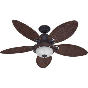 Hunter HUF 54095 Caribbean Breeze Traditional Ceiling Fan with light