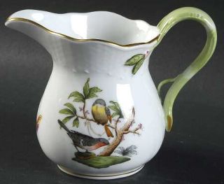 Herend Rothschild Bird (Ro) Creamer, Fine China Dinnerware   Bird, Floral, Insec
