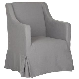 Safavieh Sandra Arctic Grey Slipcover Chair