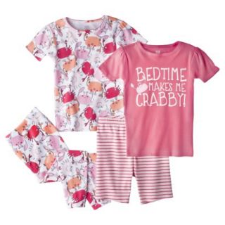 Just One You Made by Carters Infant Toddler Girls 4 Piece Short Sleeve Crab