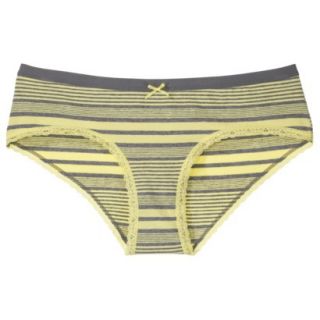Xhilaration Juniors Cotton With Lace Hipster   Dandy Leon Yellow L
