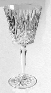 Cristal DArques Durand Venice Water Goblet   Clear,Cut Fan & Criss Cross,Starcu