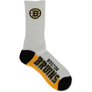 Boston Bruins For Bare Feet Crew White 506 Sock