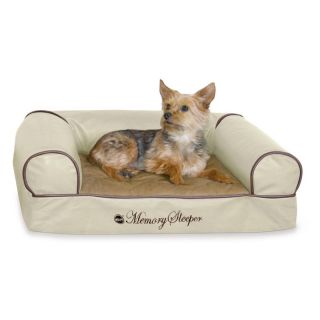 K&H Pet Products Memory Foam Cozy Sofa   White Chocolate   4269, Large