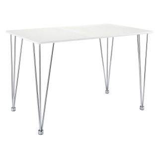 Modway Simplicity Dining Table   White   EEI 782 WHI