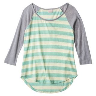 Mossimo Supply Co. Juniors Striped Tee   Gray S(3 5)