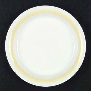 Arabia of Finland Ribbons Yellow Luncheon Plate, Fine China Dinnerware   Yellow