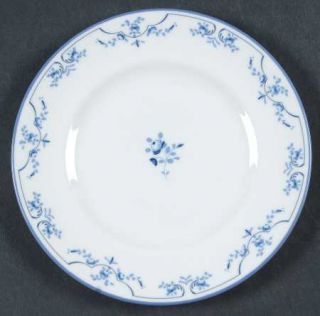 Royal Worcester Petite Fleur (Blue, Smooth) Bread & Butter Plate, Fine China Din