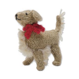 Peruvian Handknit Dog Breed Ornaments, Golden