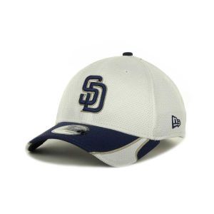 San Diego Padres New Era MLB White Tech 39THIRTY Cap