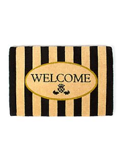 MacKenzie Childs Awning Striped Welcome Mat   No Color