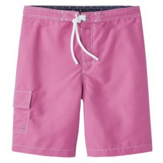 Merona Mens 9 Solid Board Shorts   Pink S