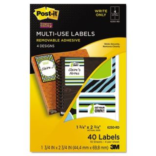 Post it Designer Series Removable Multi Use Labels