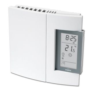 Cadet TH106 Thermostat, Single Pole Digital Electronic Programmable Thermostat White