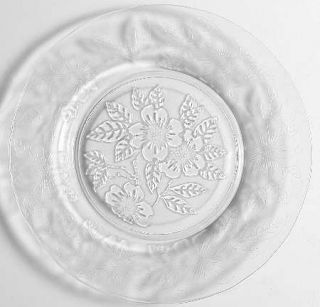 MacBeth Evans Dogwood Clear Luncheon Plate   Clear, Depression Glass